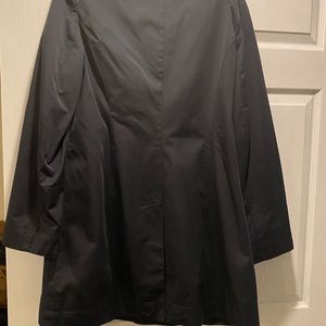 Black spring trench coat